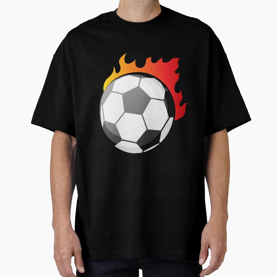 Football Fire Ball Football Ball Getters T-Shirt - Graphic Print Unisex - T-Shirt, Sweatshirt, Hoodie