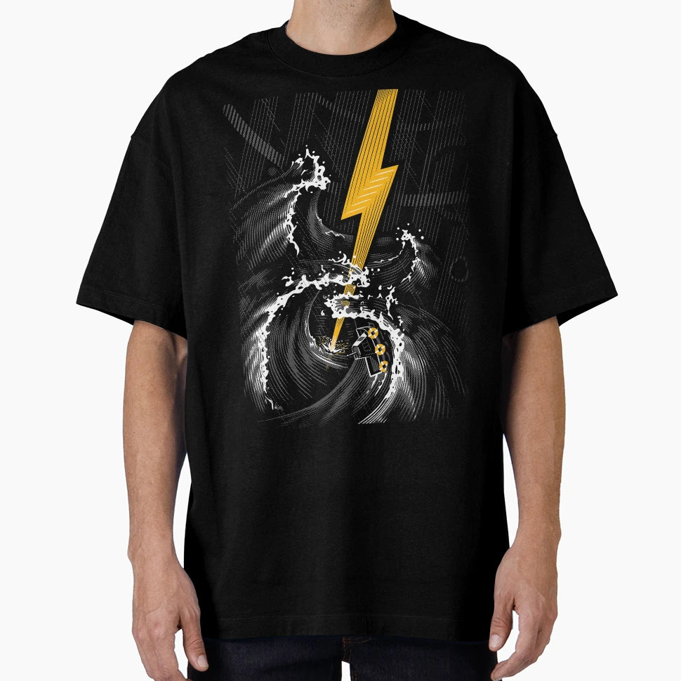 Electric Guitar Storm T-Shirt - Graphic Print Men Women - T-Shirt, Sweatshirt, Hoodie