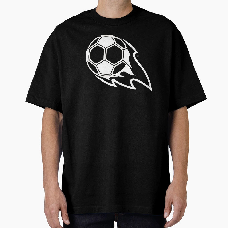 Football Fire T-Shirt - Aesthetic Graphic for Adults - T-Shirt, Sweatshirt, Hoodie