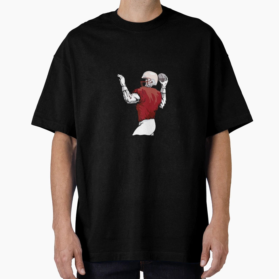 Quarterback Throwing Ball T-Shirt - Casual Everyday Wear Unisex - T-Shirt, Sweatshirt, Hoodie