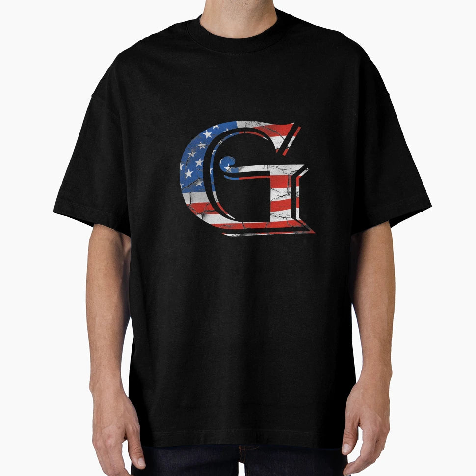 Letter G U S Flag T-Shirt - Novelty Apparel Men Women - T-Shirt, Sweatshirt, Hoodie