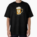 Monogram U Frothy Cold Glass Beer T-Shirt - Casual Everyday Wear for Adults - T-Shirt, Sweatshirt, Hoodie