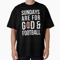 Sundays Are God And Football T-Shirt - Custom Art Print Men Women - T-Shirt, Sweatshirt, Hoodie