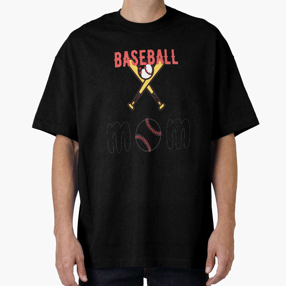 Baseball Mom T-Shirt - Aesthetic Graphic for Adults - T-Shirt, Sweatshirt, Hoodie