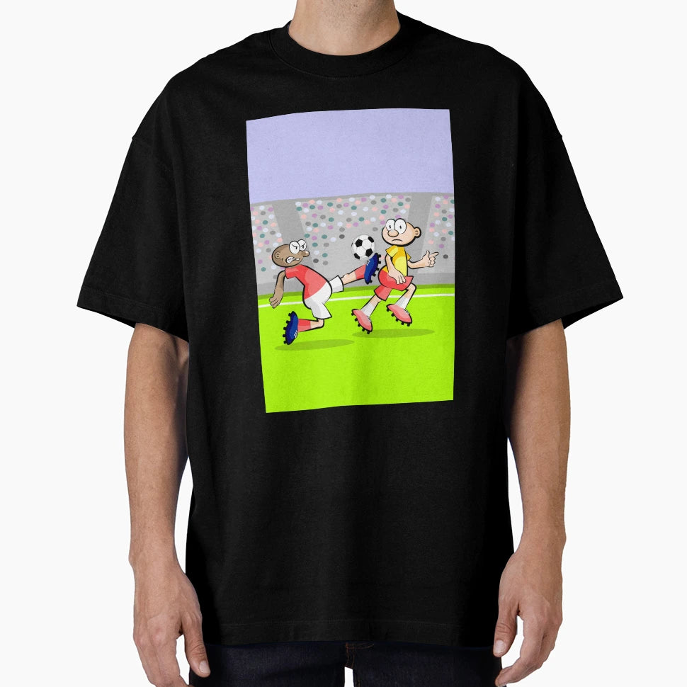Soccer Player Carries Ball Tip Shoe T-Shirt - Graphic Print for Adults - T-Shirt, Sweatshirt, Hoodie