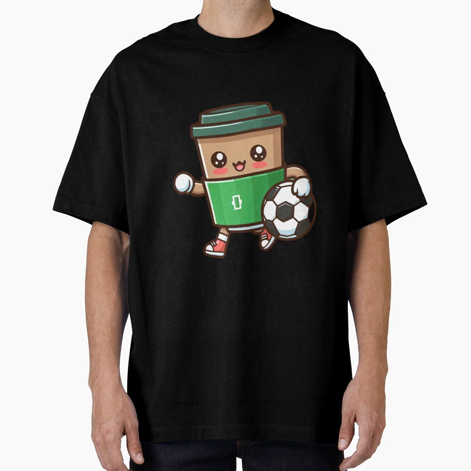 I Love You Both Coffee Football T-Shirt - Graphic Print Unisex - T-Shirt, Sweatshirt, Hoodie