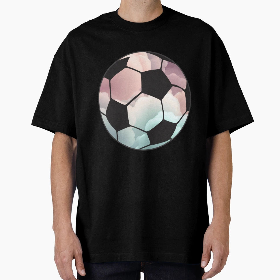 Soccer Ball Football Game Clouds T-Shirt - Fun Novelty Design for Adults - T-Shirt, Sweatshirt, Hoodie