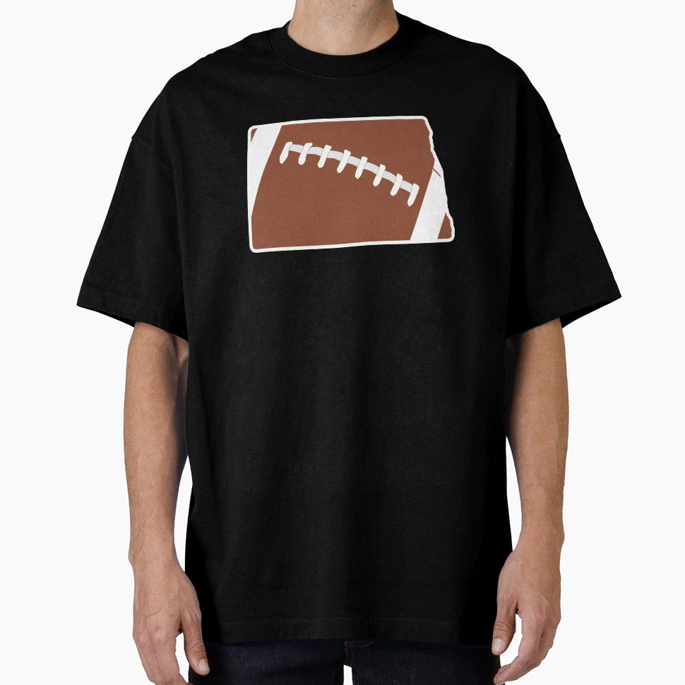 Football North Dakota Fun Football T-Shirt - Minimalist Print Men Women - T-Shirt, Sweatshirt, Hoodie