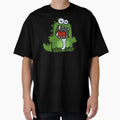 Alphabet Letter J Rawrsome Green Dinosaur T-Shirt - Custom Art Print Unisex - T-Shirt, Sweatshirt, Hoodie