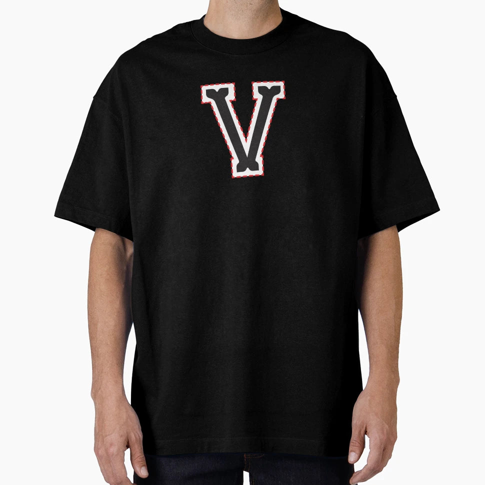 Letter V T-Shirt - Minimalist Print Men Women - T-Shirt, Sweatshirt, Hoodie