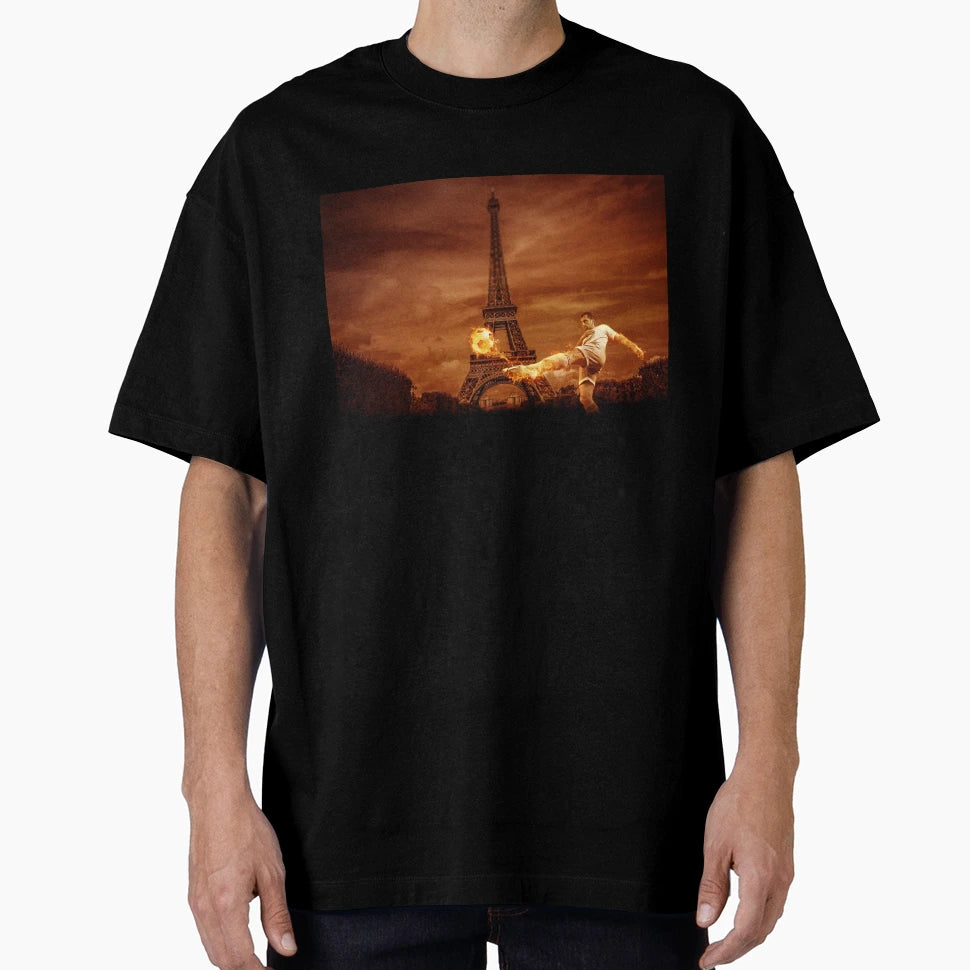 Flame Football T-Shirt - Streetwear Style for Adults - T-Shirt, Sweatshirt, Hoodie