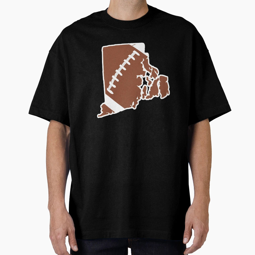 Football Rhode Island Fun Football T-Shirt - Unique Graphic for Adults - T-Shirt, Sweatshirt, Hoodie