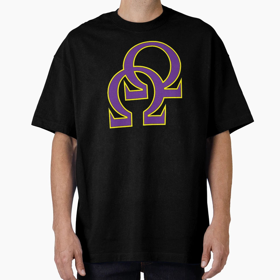 Que Double Omega Purple Gold Psi Phi T-Shirt - Unique Graphic for Adults - T-Shirt, Sweatshirt, Hoodie