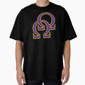Que Double Omega Purple Gold Psi Phi T-Shirt - Unique Graphic for Adults - T-Shirt, Sweatshirt, Hoodie