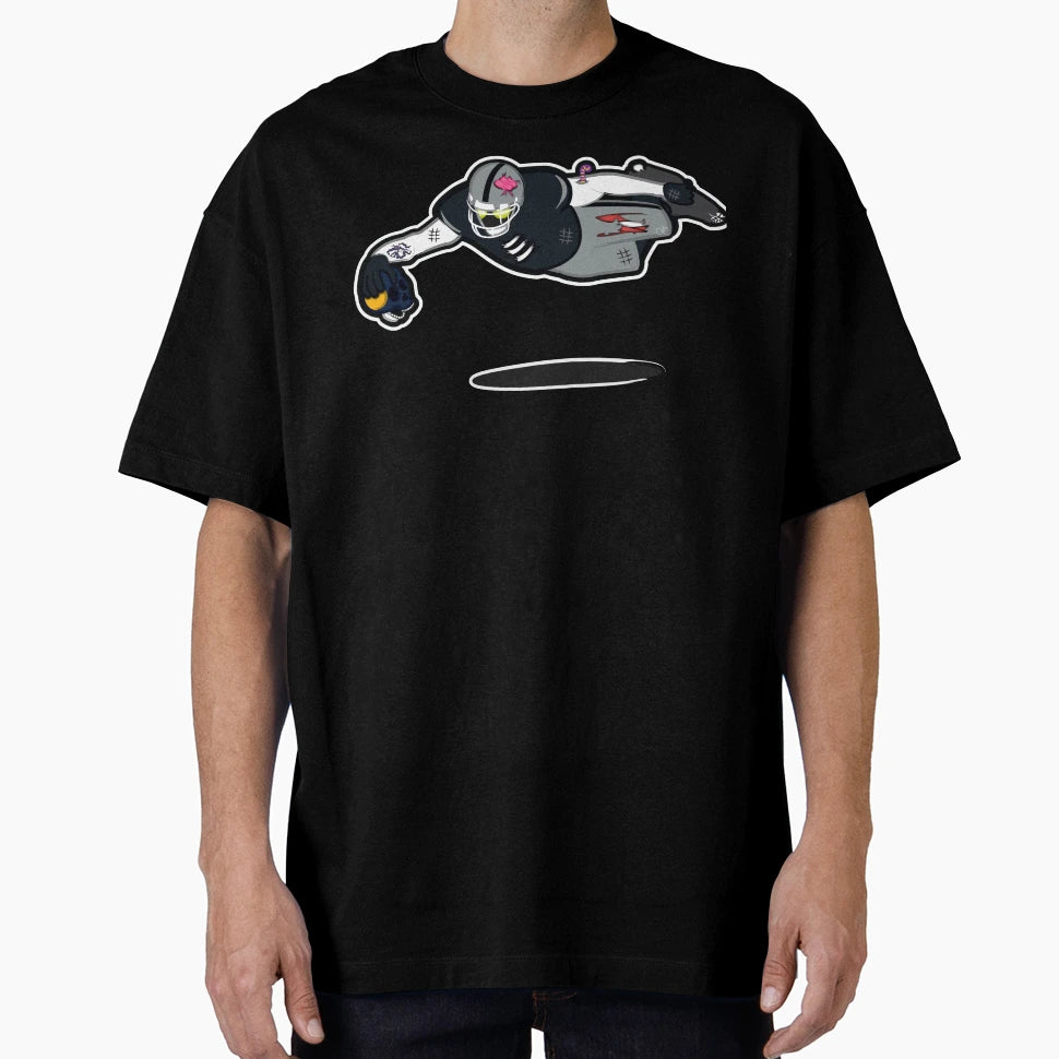 Zombie Football Player Oakland W San T-Shirt - Streetwear Style for Adults - T-Shirt, Sweatshirt, Hoodie