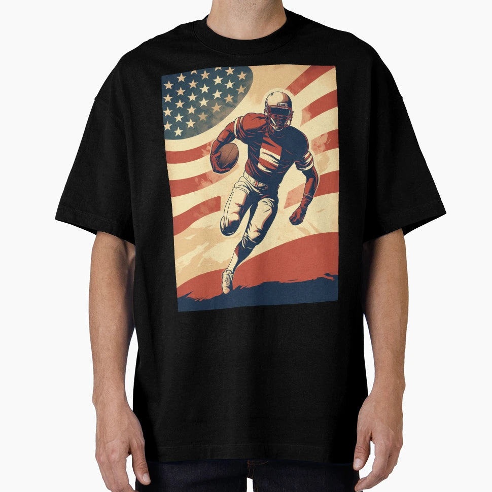 Stars Stripes And Touchdowns T-Shirt - Streetwear Style Unisex - T-Shirt, Sweatshirt, Hoodie