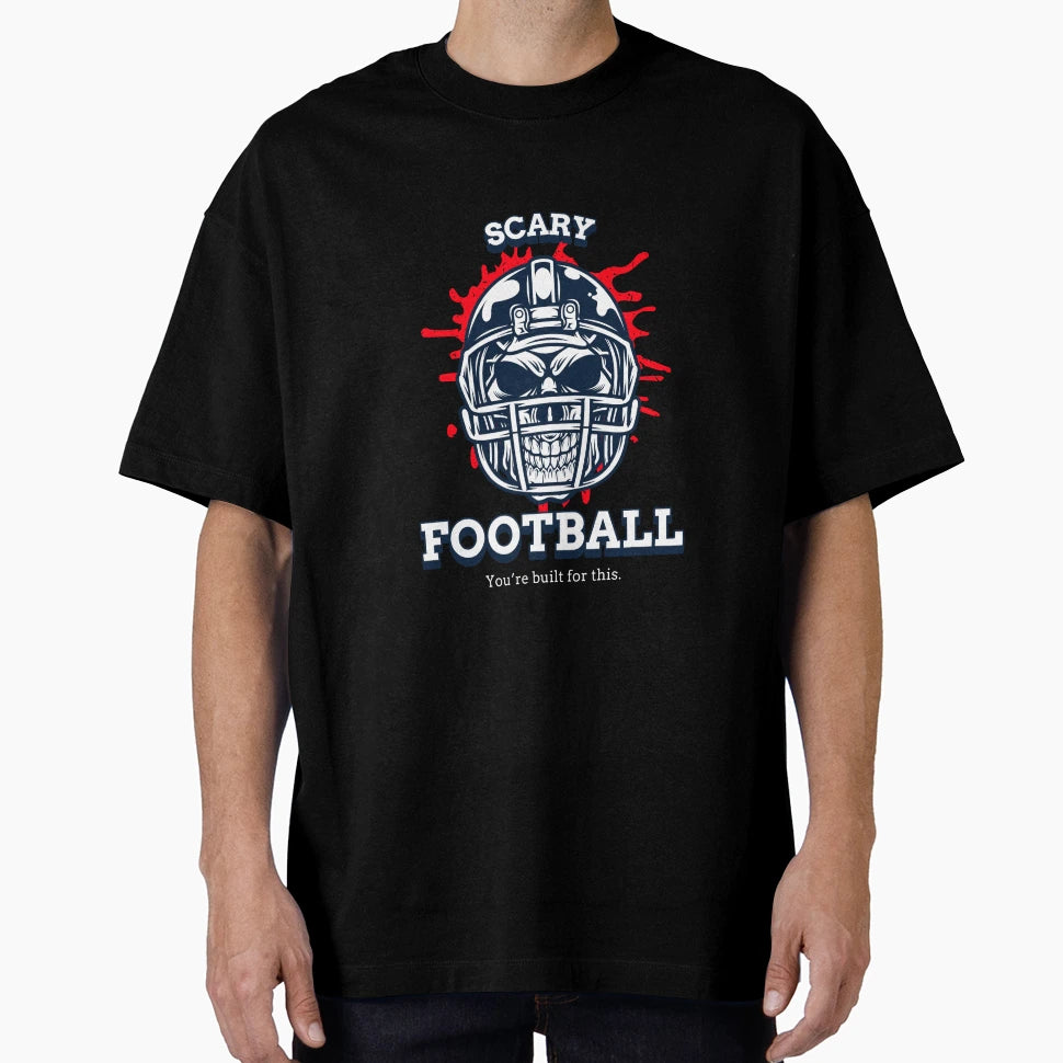 Built This Fear Meets Football T-Shirt - Custom Art Print for Adults - T-Shirt, Sweatshirt, Hoodie