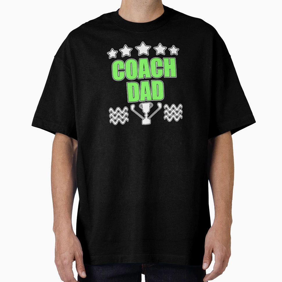Coach Dad Daddy Father Fathers Day T-Shirt - Minimalist Print for Adults - T-Shirt, Sweatshirt, Hoodie