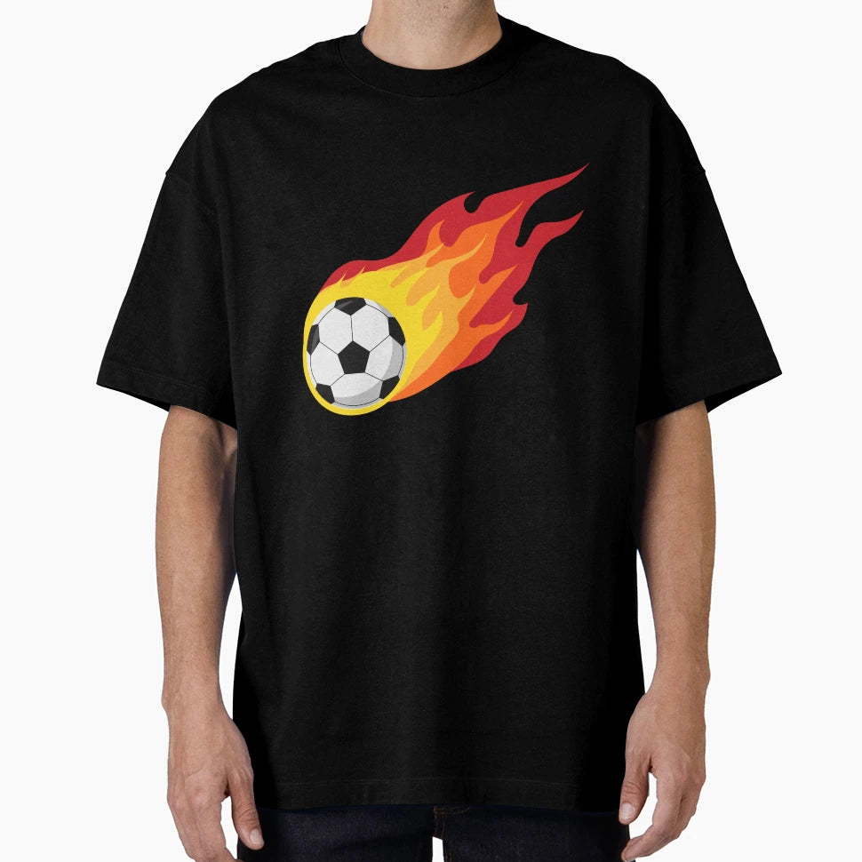 Football Fire Ball Football Ball Getters T-Shirt - Graphic Print for Adults - T-Shirt, Sweatshirt, Hoodie