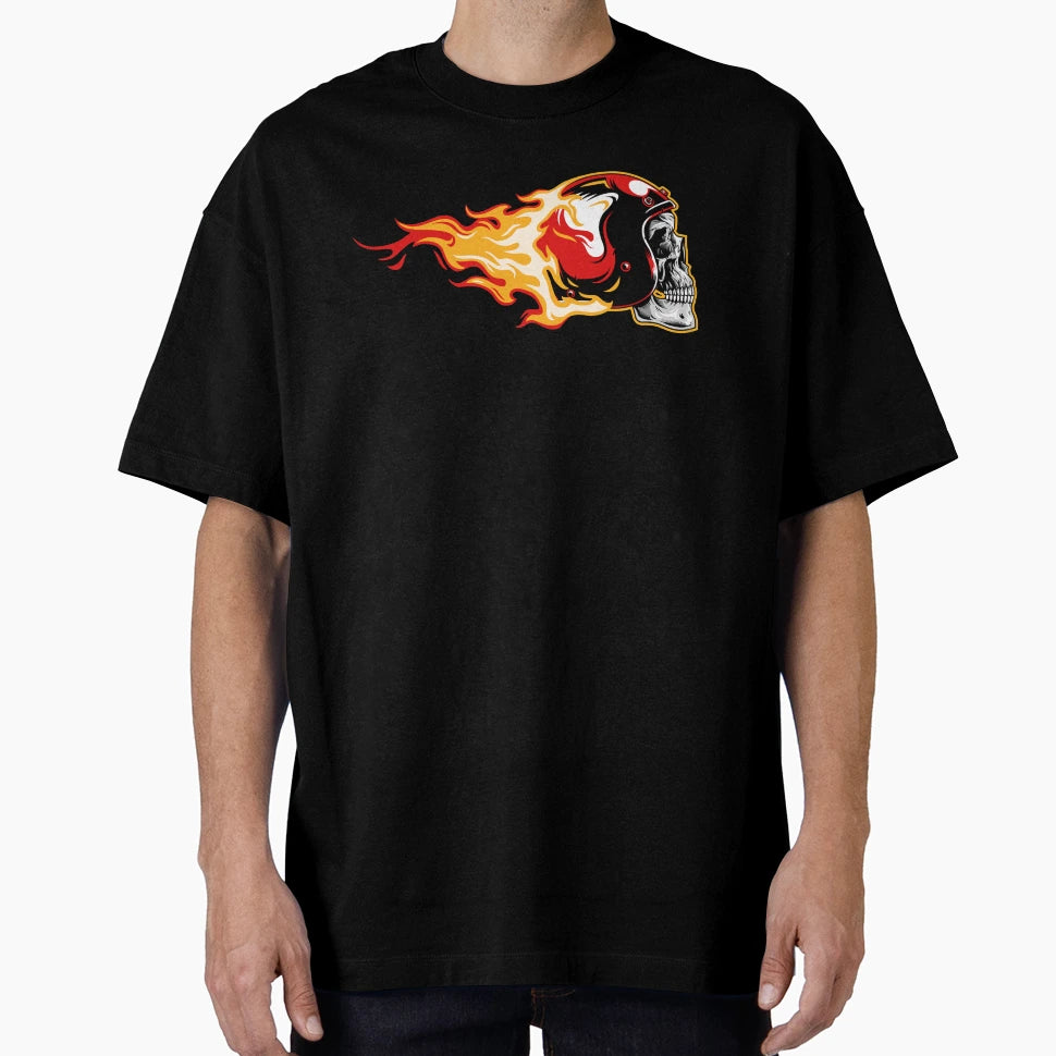 Skull Fire T-Shirt - Streetwear Style Unisex - T-Shirt, Sweatshirt, Hoodie