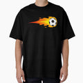 Football Fire Sun Ball Football Ball T-Shirt - Aesthetic Graphic Men Women - T-Shirt, Sweatshirt, Hoodie