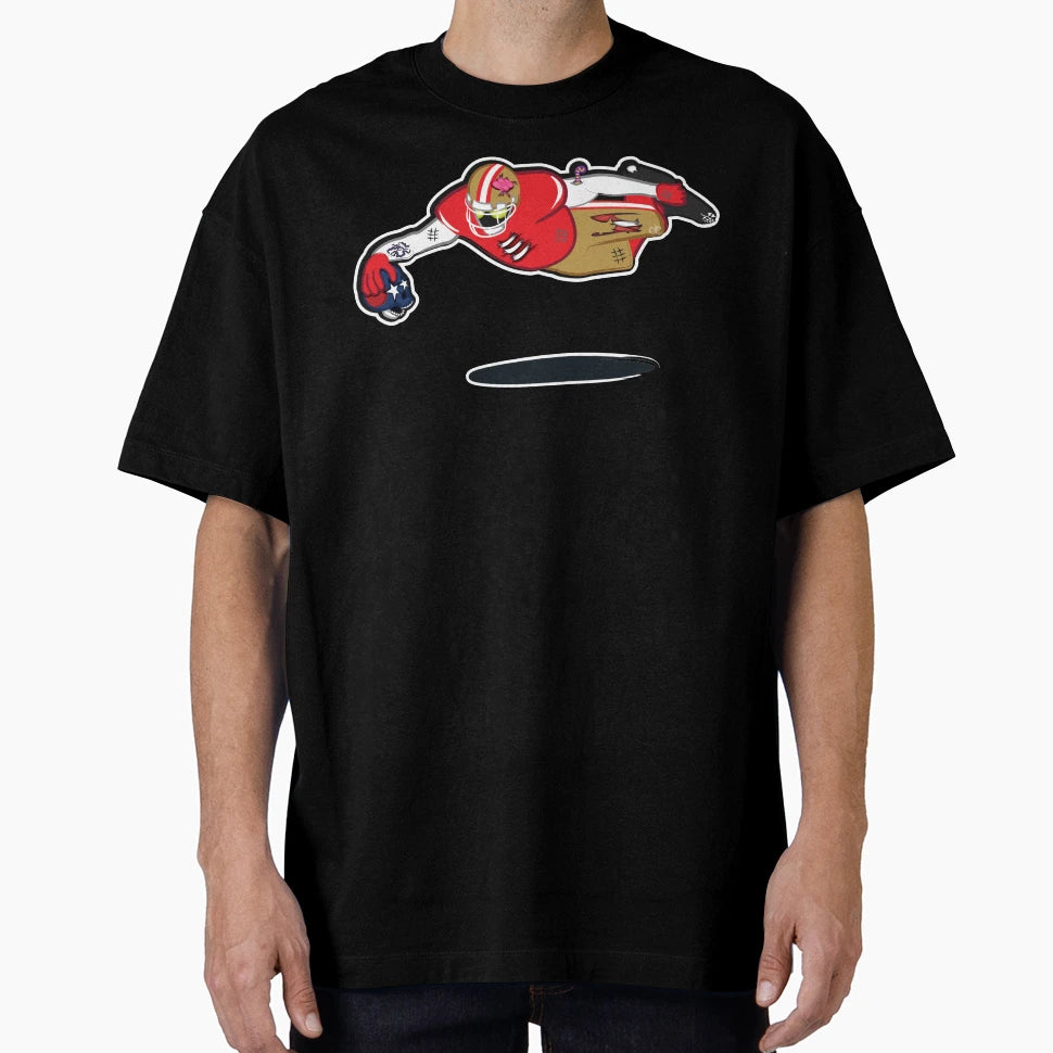 Zombie Football Player San Francisco W T-Shirt - Trendy Graphic Men Women - T-Shirt, Sweatshirt, Hoodie