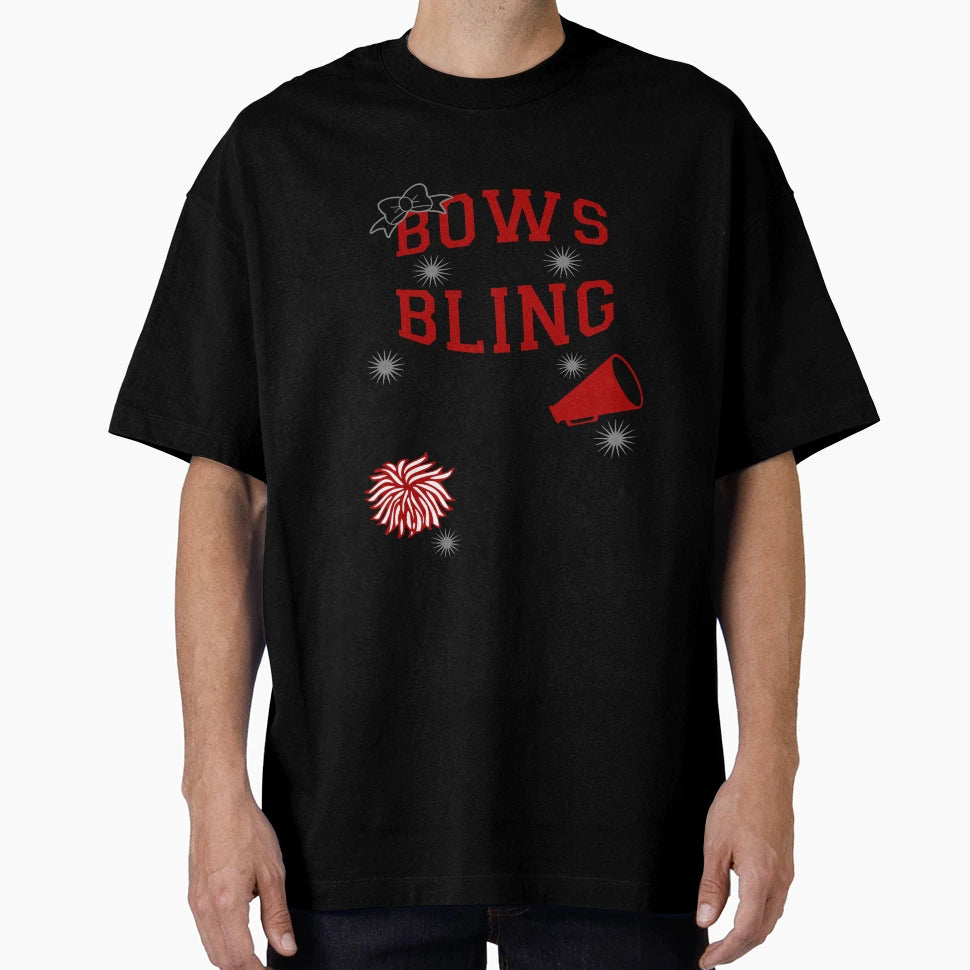 Bows Bling Its Cheer Thing T-Shirt - Minimalist Print Men Women - T-Shirt, Sweatshirt, Hoodie