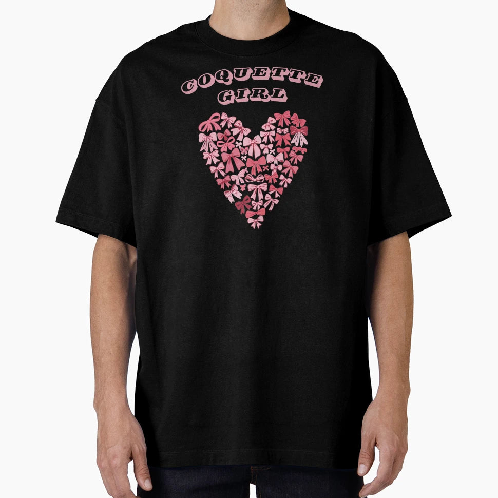 Coquette Valentine Heart T-Shirt - Casual Everyday Wear Men Women - T-Shirt, Sweatshirt, Hoodie