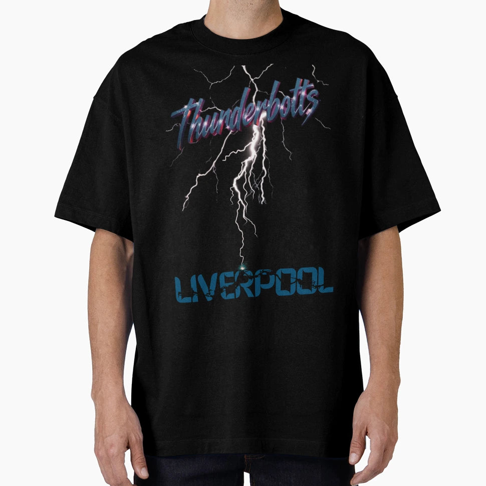 Thunderbolts Lightning Liverpool T-Shirt - Custom Art Print Unisex - T-Shirt, Sweatshirt, Hoodie