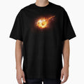 Football Flames T-Shirt - Novelty Apparel for Adults - T-Shirt, Sweatshirt, Hoodie