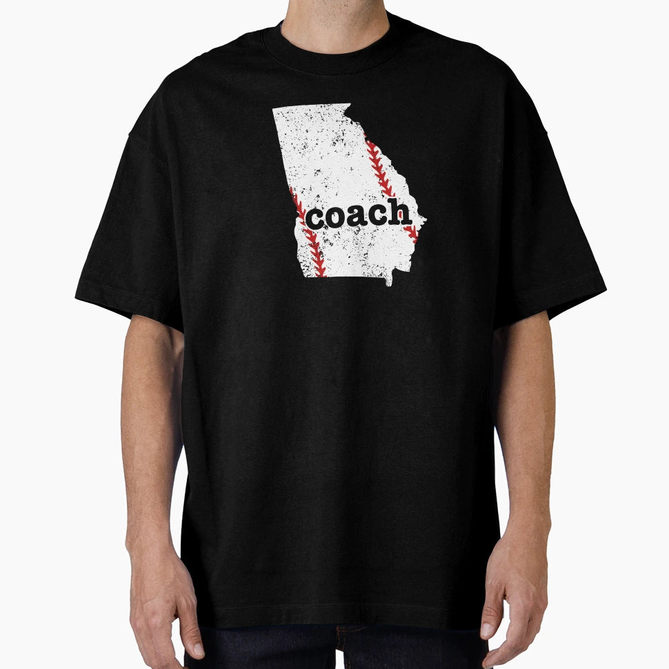 Georgia Baseball Coach Softball Coach T-Shirt - Minimalist Print for Adults - T-Shirt, Sweatshirt, Hoodie