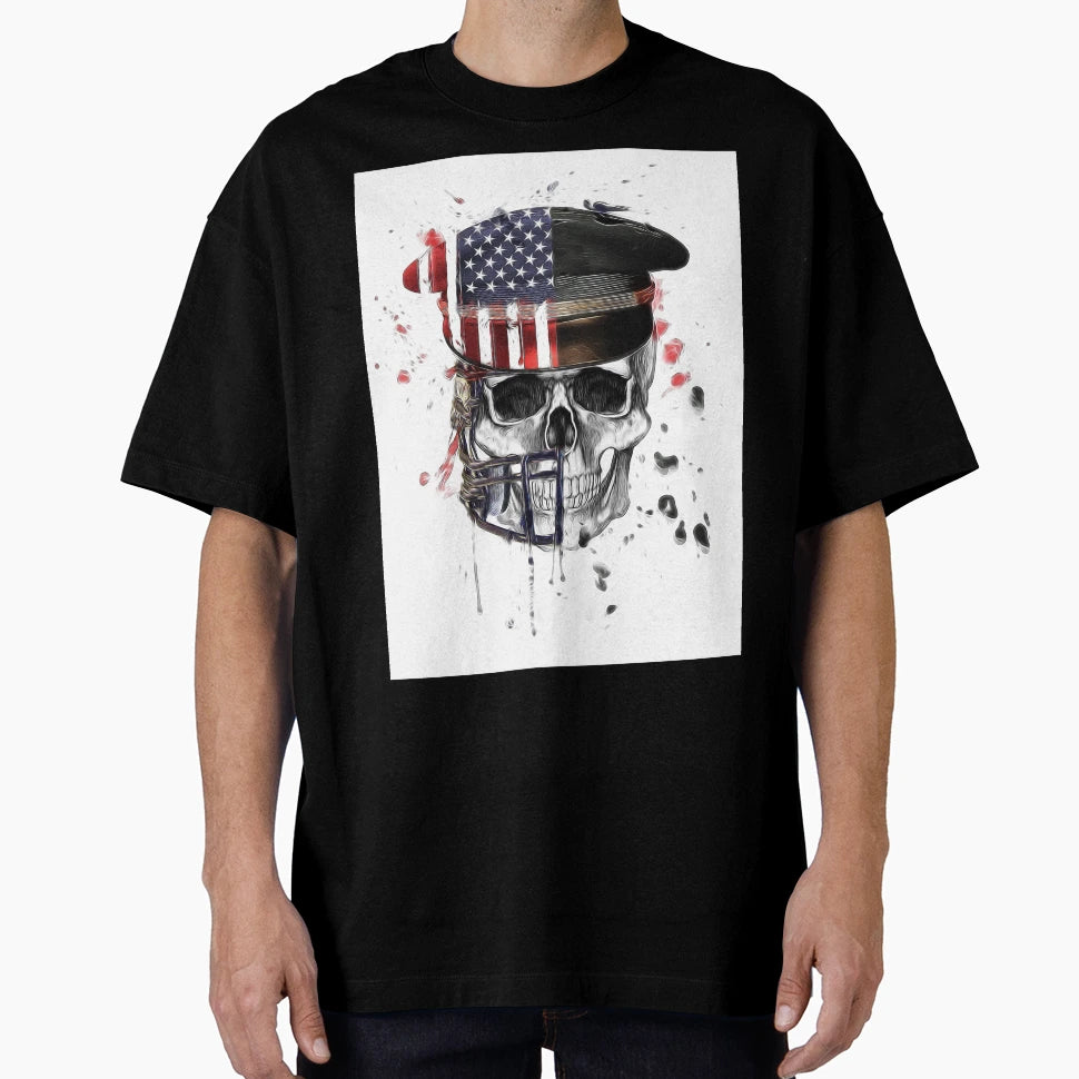 American Policeman T-Shirt - Custom Art Print Unisex - T-Shirt, Sweatshirt, Hoodie