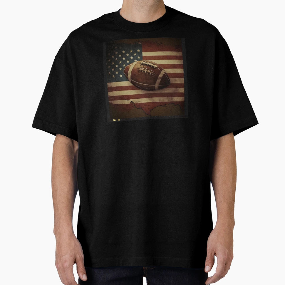 American Football Background American T-Shirt - Fun Novelty Design Unisex - T-Shirt, Sweatshirt, Hoodie