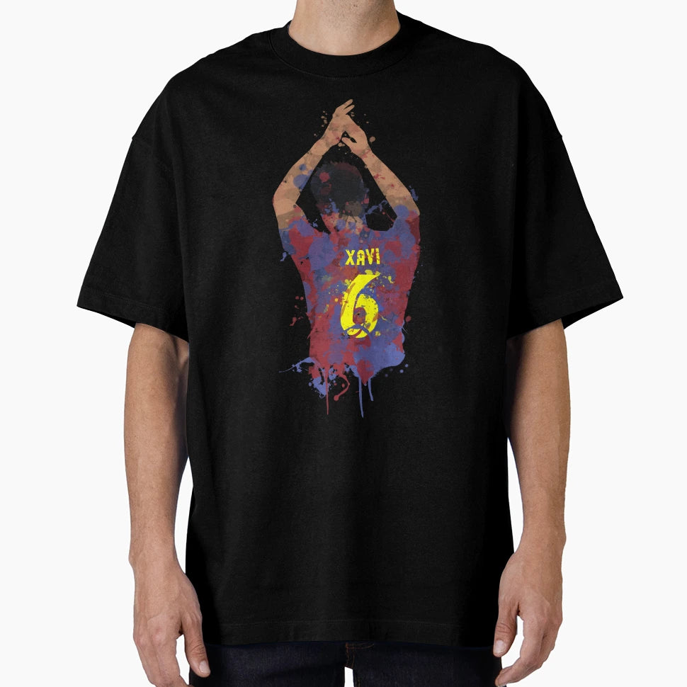 Xavi Barcelona Legend Football Art T-Shirt - Unique Graphic Men Women - T-Shirt, Sweatshirt, Hoodie