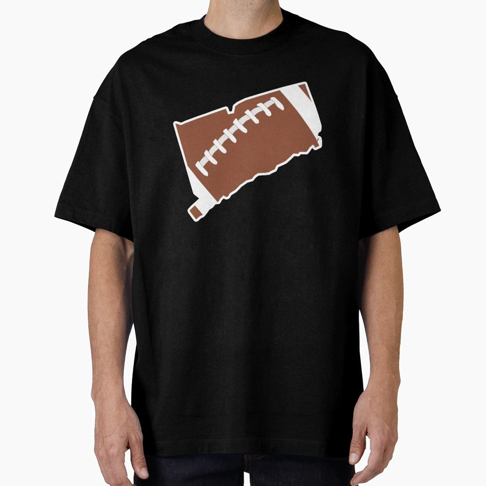 Football Connecticut Fun Football T-Shirt - Aesthetic Graphic for Adults - T-Shirt, Sweatshirt, Hoodie