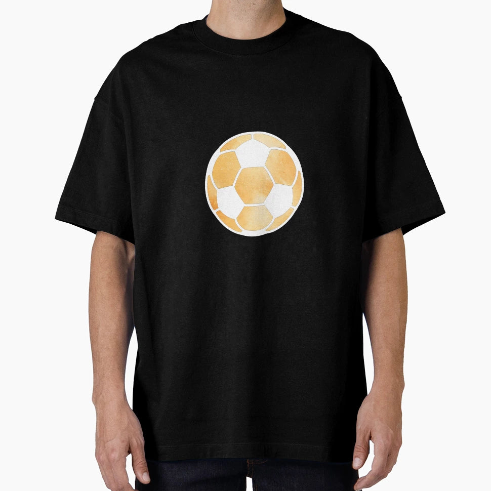 Soccer Ball Orange T-Shirt - Trendy Graphic for Adults - T-Shirt, Sweatshirt, Hoodie