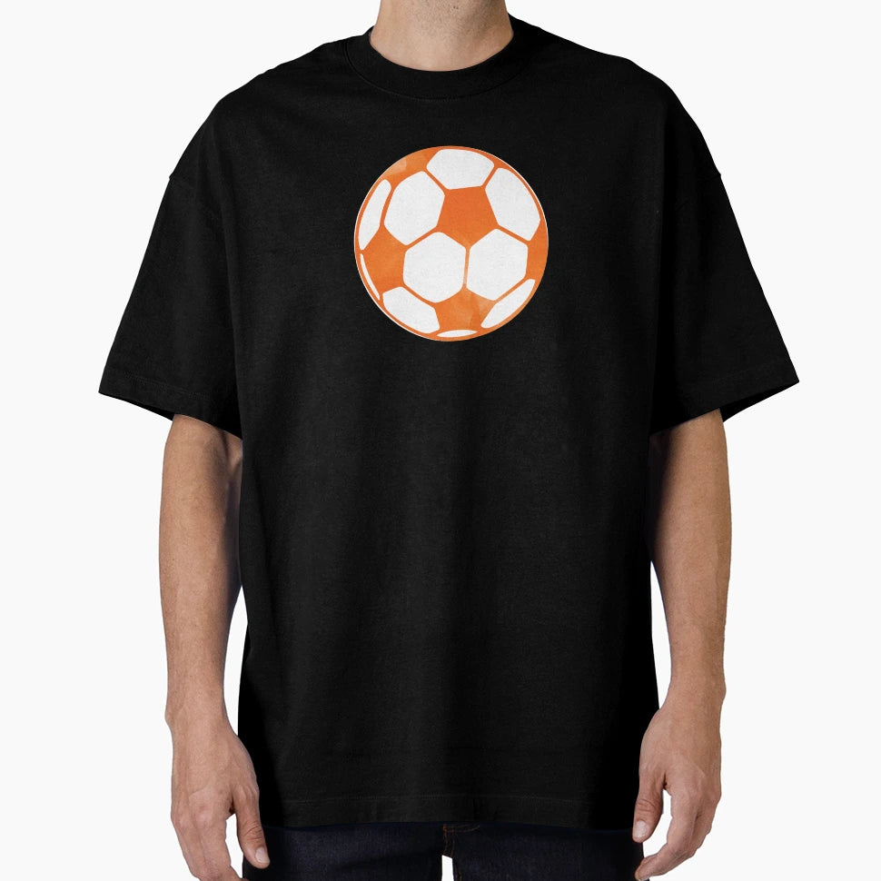Orange Soccer Ball T-Shirt - Novelty Apparel for Adults - T-Shirt, Sweatshirt, Hoodie