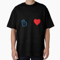 Modern Peace And Love T-Shirt - Graphic Print Men Women - T-Shirt, Sweatshirt, Hoodie