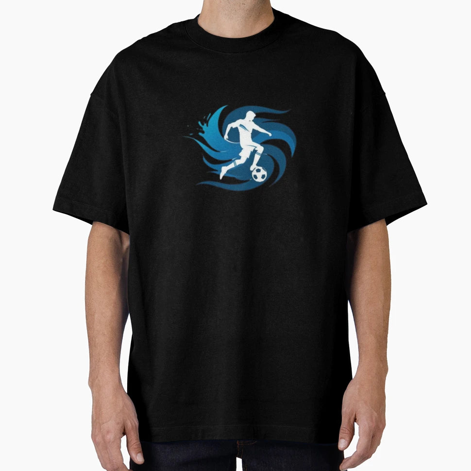 Abstract Dynamic Soccer Player T-Shirt - Casual Everyday Wear Men Women - T-Shirt, Sweatshirt, Hoodie