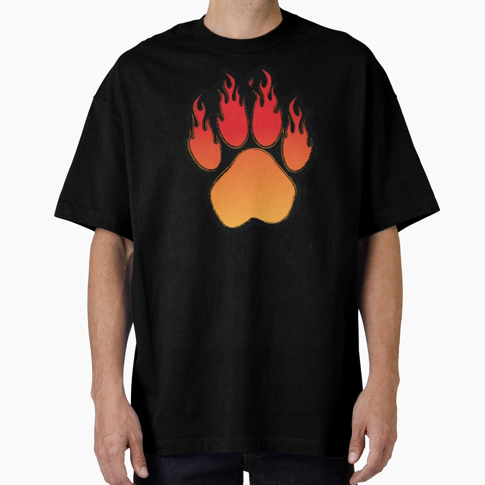 Flaming Paw T-Shirt - Unique Graphic Men Women - T-Shirt, Sweatshirt, Hoodie