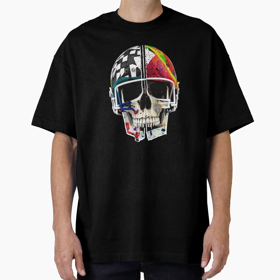 American Football Skull T-Shirt - Fun Novelty Design for Adults - T-Shirt, Sweatshirt, Hoodie