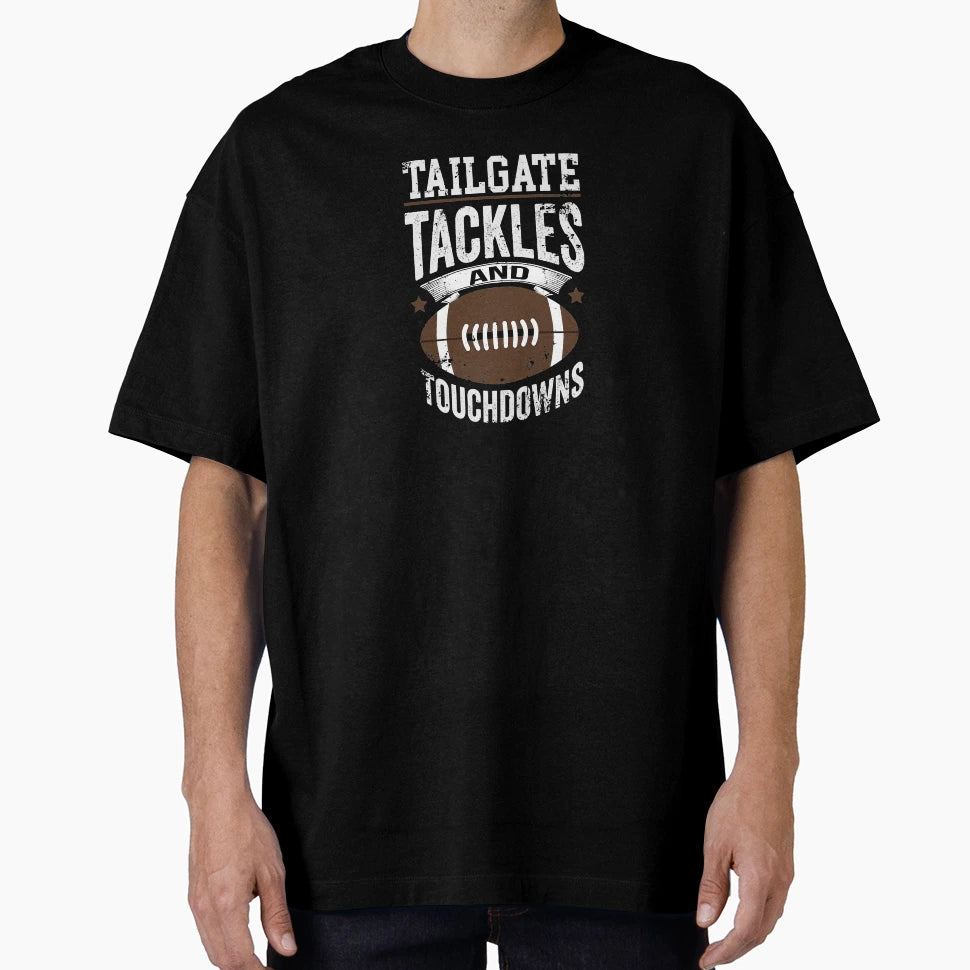 Tailgate Tackles Touchdowns Sport T-Shirt - Minimalist Print for Adults - T-Shirt, Sweatshirt, Hoodie