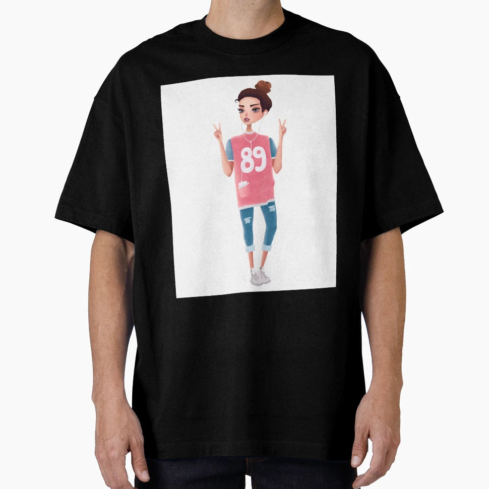 Hip 1989 Digital Drawing T-Shirt - Fun Novelty Design Men Women - T-Shirt, Sweatshirt, Hoodie