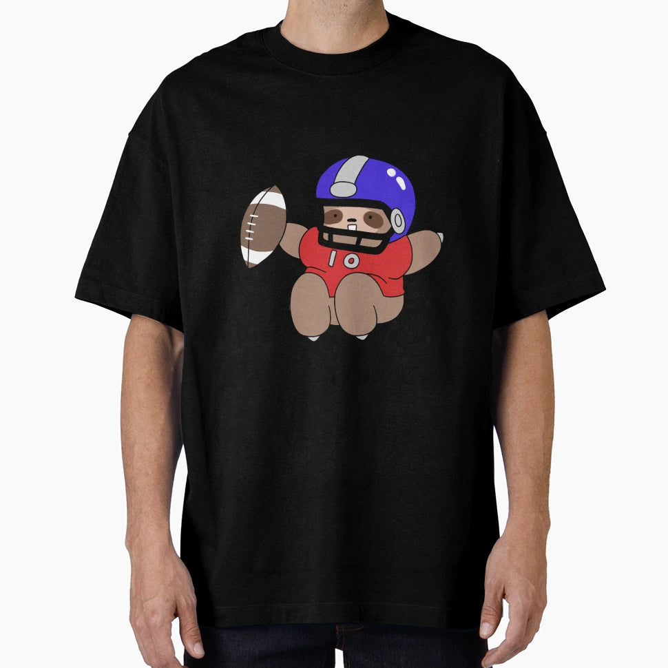 Football Player Sloth T-Shirt - Trendy Graphic Unisex - T-Shirt, Sweatshirt, Hoodie
