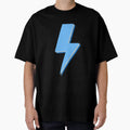 Blue And Silver Lightning Bolt T-Shirt - Minimalist Print for Adults - T-Shirt, Sweatshirt, Hoodie