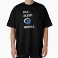 Eat Sleep R Repeat Language Logo T-Shirt - Aesthetic Graphic for Adults - T-Shirt, Sweatshirt, Hoodie