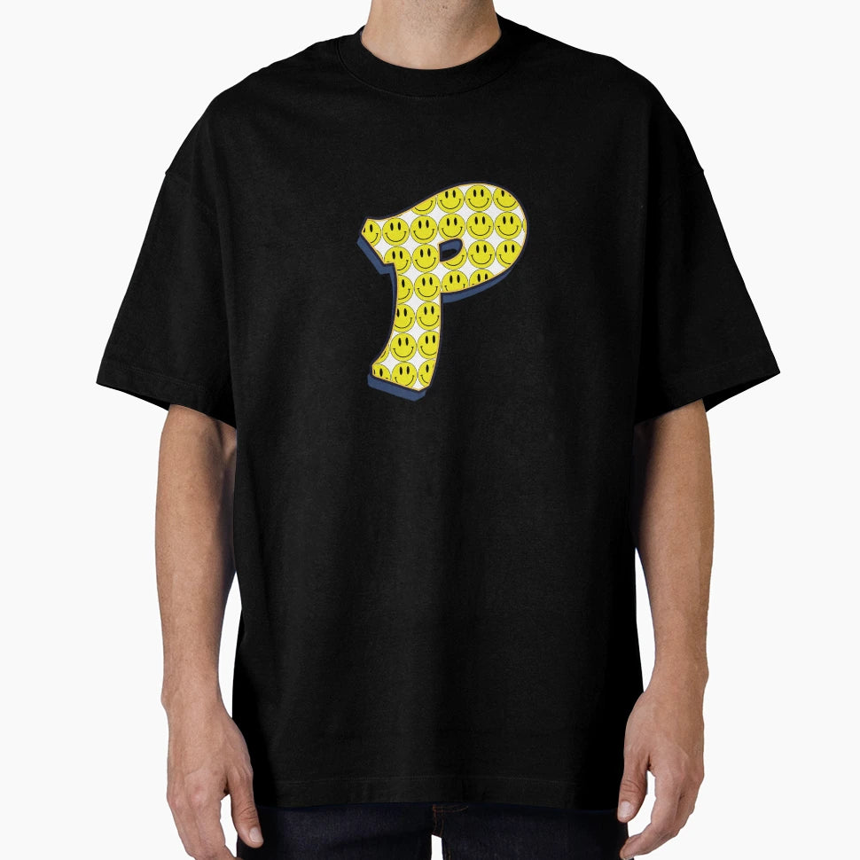 Letter P Smile T-Shirt - Streetwear Style for Adults - T-Shirt, Sweatshirt, Hoodie