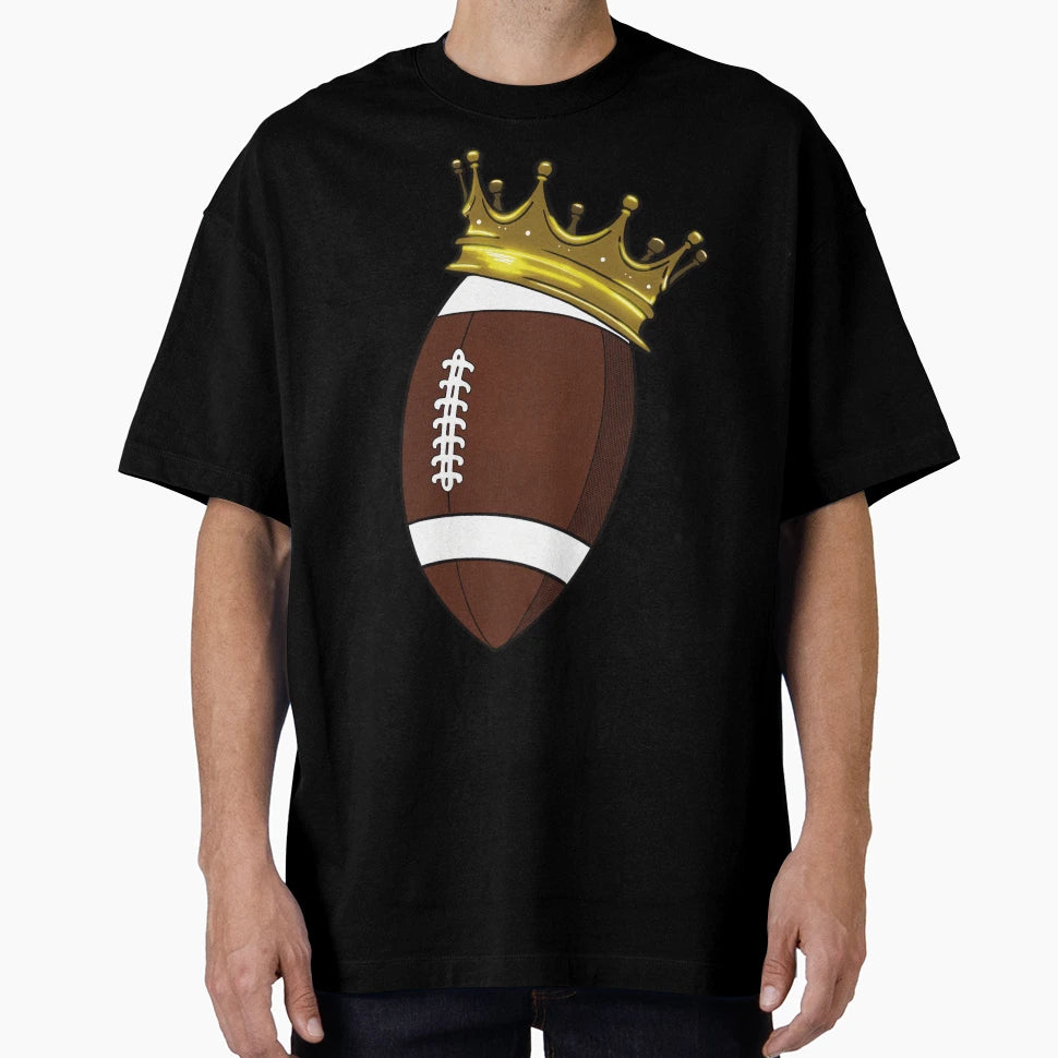 Football Golden Crown T-Shirt - Graphic Print Men Women - T-Shirt, Sweatshirt, Hoodie