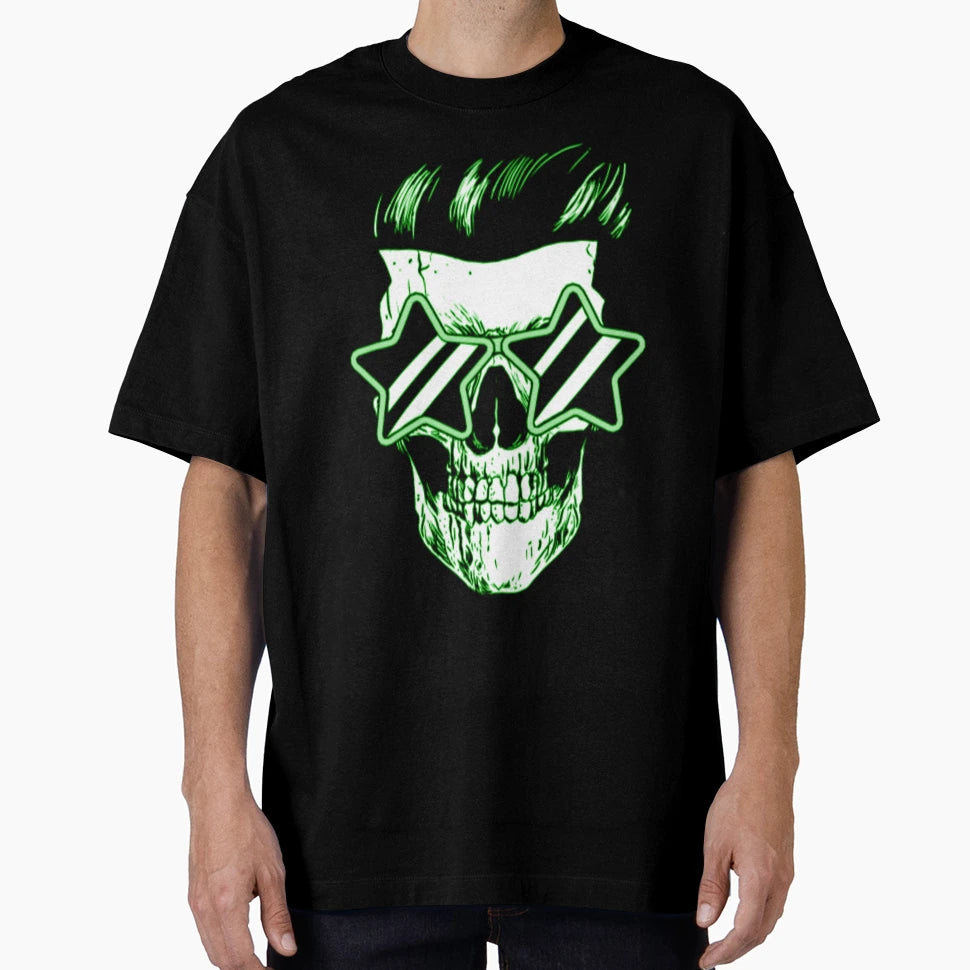 Music Skull Star Sunglasses T-Shirt - Aesthetic Graphic for Adults - T-Shirt, Sweatshirt, Hoodie
