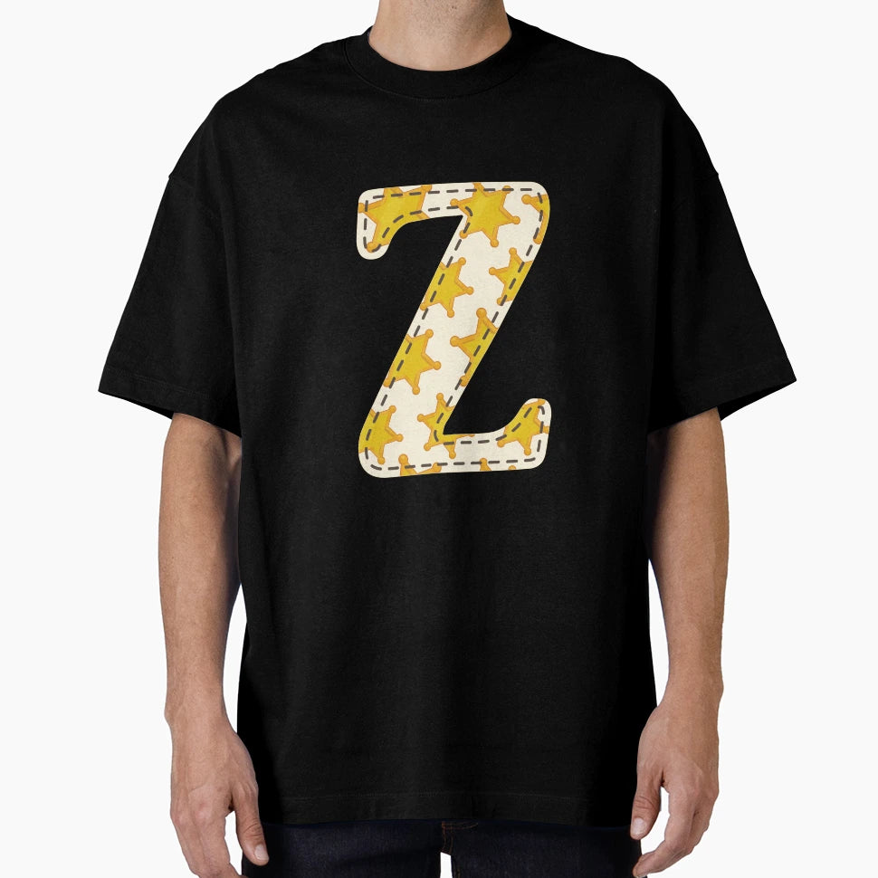 Cowboy Letter Z English Alphabet T-Shirt - Streetwear Style Unisex - T-Shirt, Sweatshirt, Hoodie